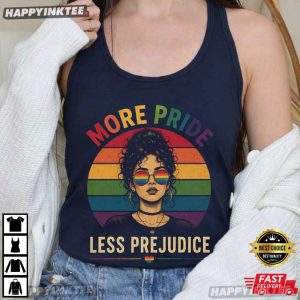 More Pride Less Prejudice LGBT Pride T Shirt (1)