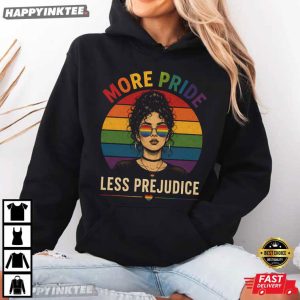 More Pride Less Prejudice LGBT Pride T Shirt (2)