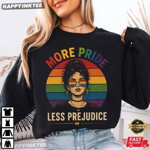 More Pride Less Prejudice LGBT Pride T Shirt (3)
