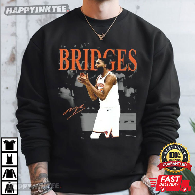 Mikal Bridges New York Knicks Basketball T-Shirt Mikal Bridges New York Knicks Basketball T-Shirt
