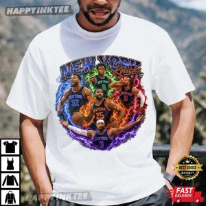 New York Knicks Starting Five NBA Final Basketball T Shirt (1)