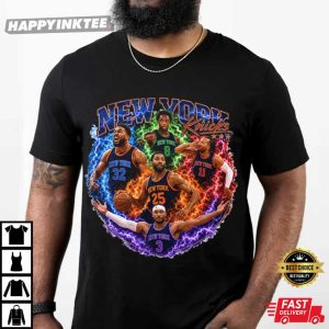 New York Knicks Starting Five NBA Final Basketball T Shirt (3)