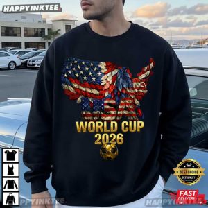 USA World Cup 2026 Eagle Feather Map Soccer Fan T Shirt (1)