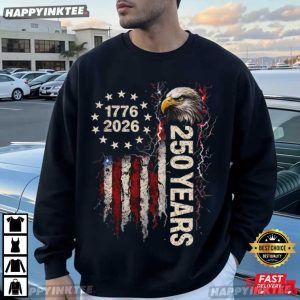America 250th Anniversary 4th of July 250 Years of Independence T Shirt (1)