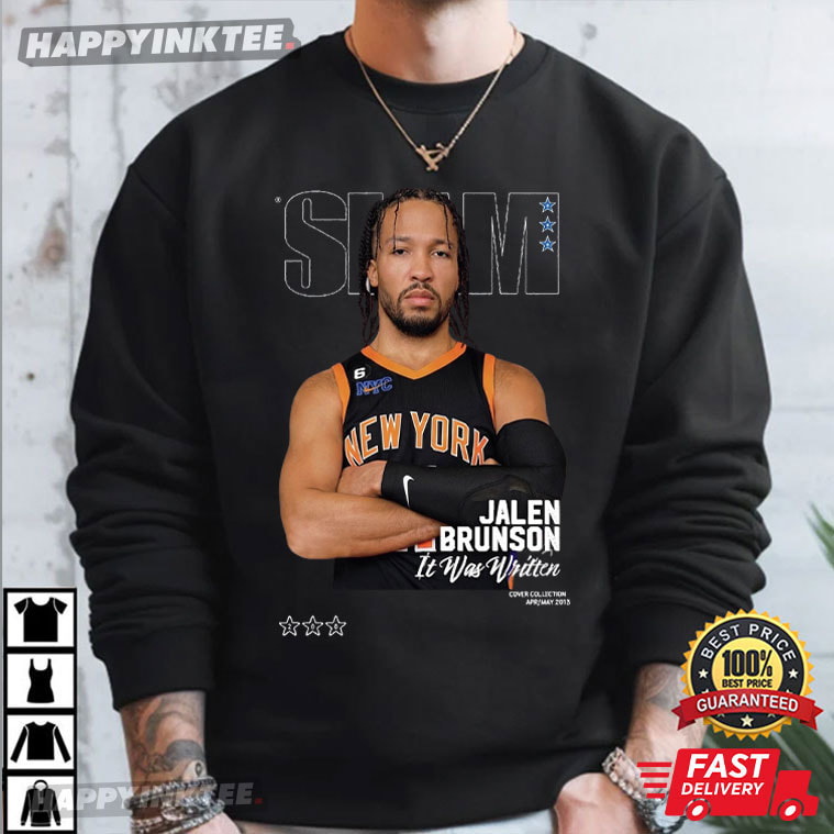 Jalen Brunson It Was Written Slam Basketball T-Shirt Jalen Brunson It Was Written Slam Basketball T-Shirt
