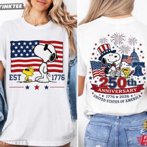 Snoopy America 250th Anniversary 1776 4th of July T Shirt (4)