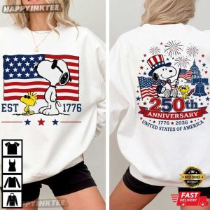 Snoopy America 250th Anniversary 1776 4th of July T Shirt (2)