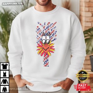 Gooney Bird Hair Patriotic 4th of July T Shirt (1)