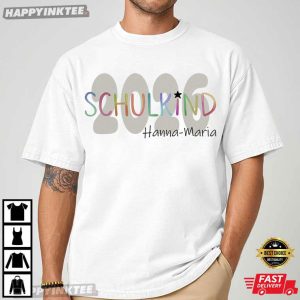 Custom Name Schoolchild First Day of School Back To School T Shirt (4)