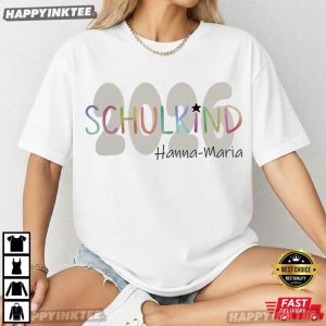 Custom Name Schoolchild First Day of School Back To School T-Shirt