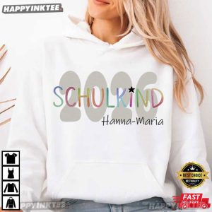 Custom Name Schoolchild First Day of School Back To School T Shirt (3)