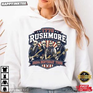 1776 Rushmore 250th Birthday Tour Founding Fathers Rockstar T Shirt (2)