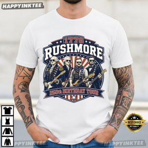 1776 Rushmore 250th Birthday Tour Founding Fathers Rockstar T Shirt (4)