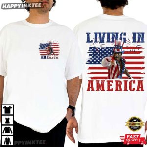 Apollo Creed Rocky Living In America 4th Of July T Shirt (1)