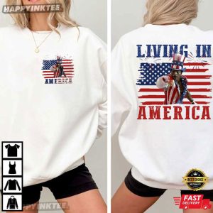 Apollo Creed Rocky Living In America 4th Of July T Shirt (2)