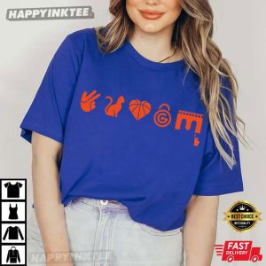 NY Knicks Starting Five Emojis Team Basketball T Shirt (3)