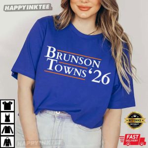 Jalen Brunson Karl Anthony Towns Presidents of New York Knicks T Shirt (4)