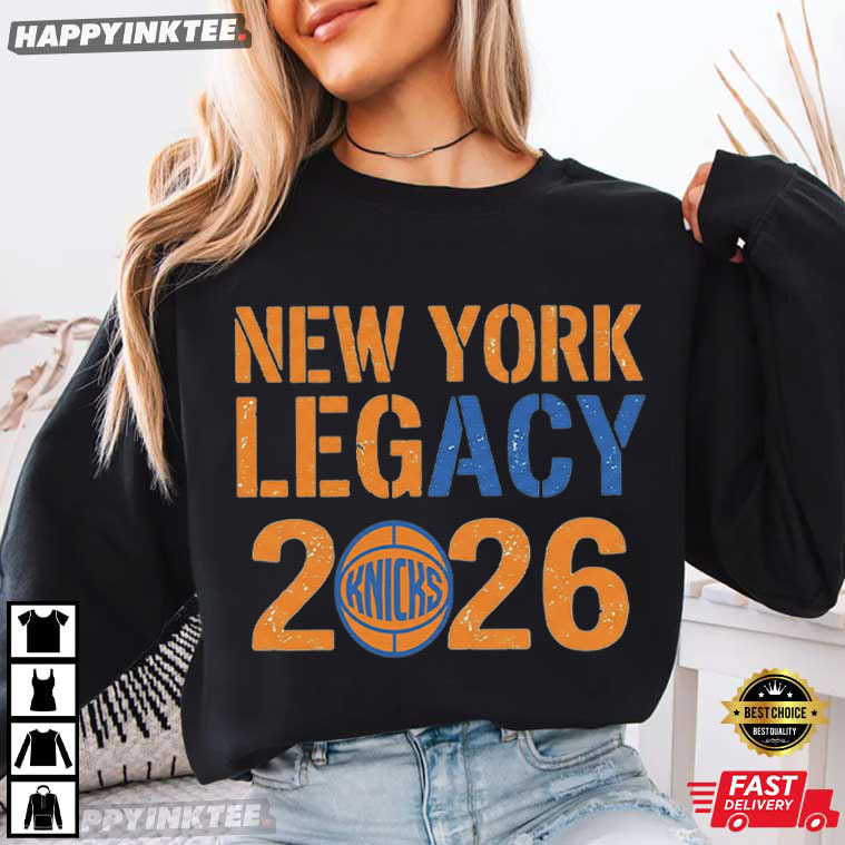 New York Legacy 2026 Knicks Basketball T-Shirt New York Legacy 2026 Knicks Basketball T-Shirt