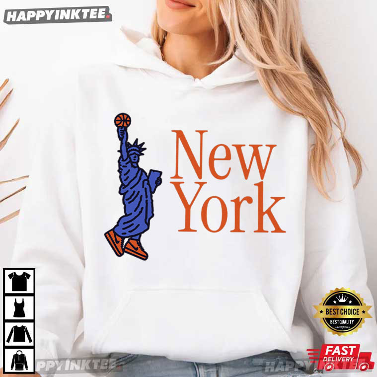 New York Statue of Liberty Basketball T-Shirt New York Statue of Liberty Basketball T-Shirt