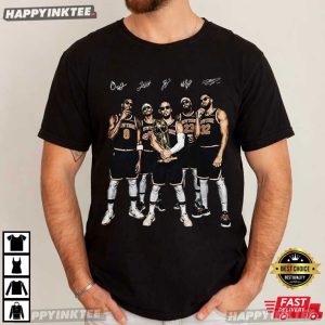 New York Knicks Starting Five Champions 2026 NBA Final T Shirt (3)