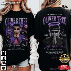 Oliver Tree Tribute Life Goes On 1993 2026 Music Fan Memorial T Shirt (1)