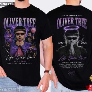 Oliver Tree Tribute Life Goes On 1993 2026 Music Fan Memorial T Shirt (2)