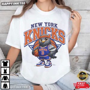 New York Knicks Pigeon Basketball T Shirt (3)