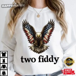 Two Fiddy Eagle Patriotic Meme 4th of July T Shirt (4)