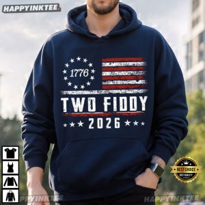 Two Fiddy 250 Years Anniversary 1776 2026 Independence Day Gift T Shirt (1)