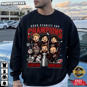 Carolina Hurricanes 2026 Stanley Cup Champions Cartoon Hockey T Shirt (1)