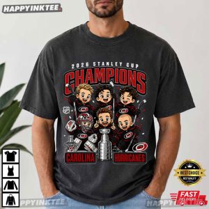 Carolina Hurricanes 2026 Stanley Cup Champions Cartoon Hockey T Shirt (2)