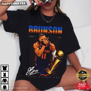 Jalen Brunson MVP NBA Championship Trophy Knicks Fan T Shirt (4)
