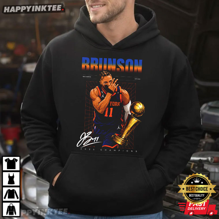 Jalen Brunson MVP NBA Championship Trophy Knicks Fan T-Shirt Jalen Brunson MVP NBA Championship Trophy Knicks Fan T-Shirt