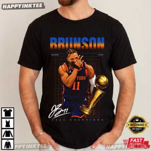 Jalen Brunson MVP NBA Championship Trophy Knicks Fan T Shirt (3)