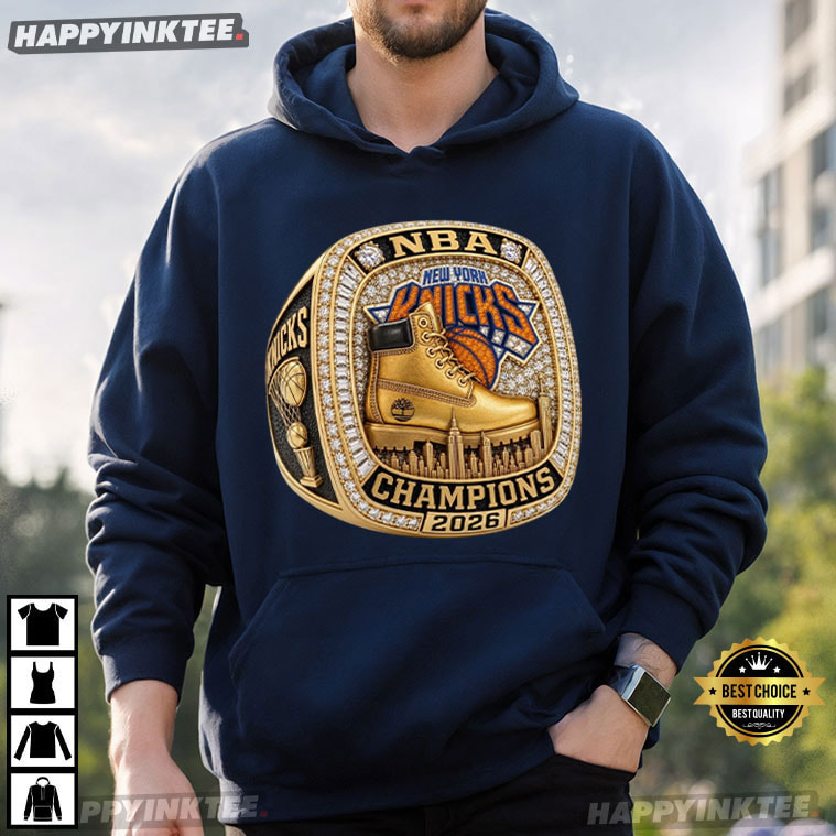 New York Knicks NBA Champions 2026 Ring T-Shirt New York Knicks NBA Champions 2026 Ring T-Shirt
