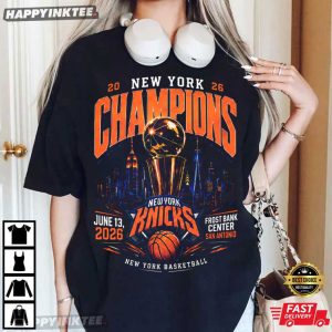 New York Knicks Champions 2026 Basketball T Shirt (4)