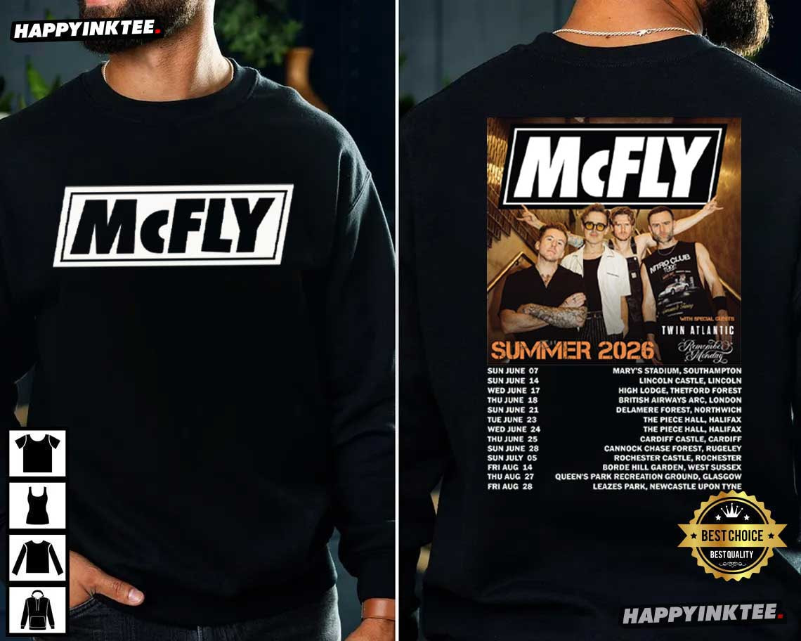 McFly Twin Atlantic Remember Monday Summer 2026 Concert Music T-Shirt McFly Twin Atlantic Remember Monday Summer 2026 Concert Music T-Shirt