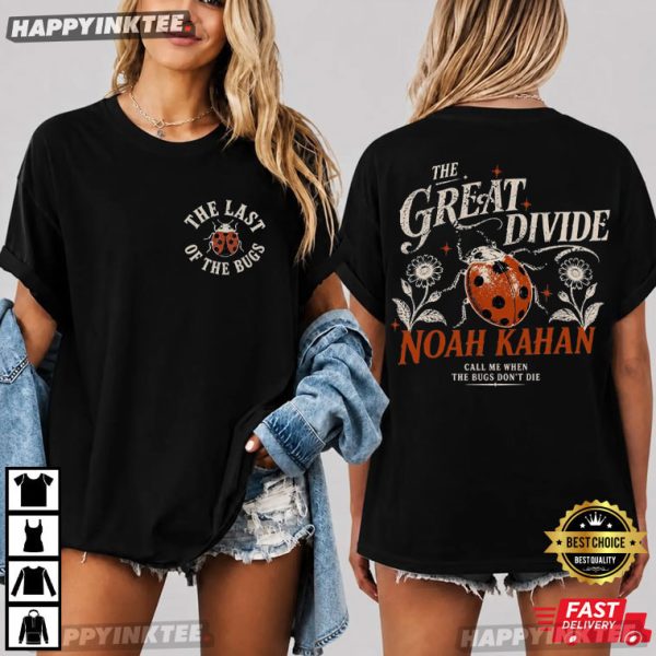 Noah Kahan The Great Divide Tour The Last of The Bugs Music T-Shirt