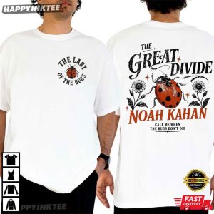 Noah Kahan The Great Divide Tour The Last of The Bugs Music T Shirt (3)