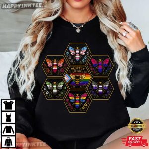 Protect The Hive Pride LGBTQ Queer Bees T Shirt (4)
