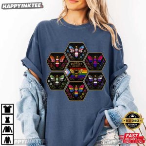 Protect The Hive Pride LGBTQ Queer Bees T Shirt (2)