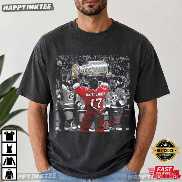 Rod Brind’Amour Carolina Hurricanes Hockey Champions T-Shirt