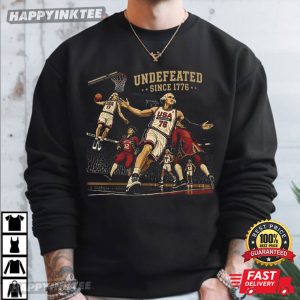 Undefeated America Founding Fathers Basketball 4th of July T Shirt (1)