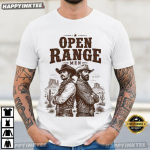 Open Range Men Vintage Western Cowboy T Shirt (3)