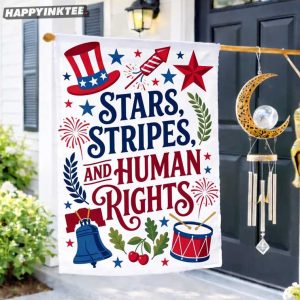 Stars Stripes And Human Rights Anti Trump 4th Of July Flag (1)