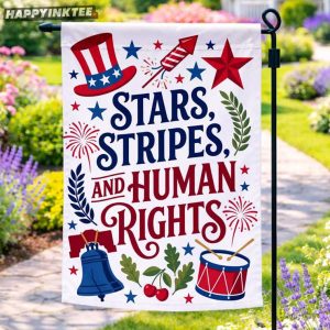 Stars Stripes And Human Rights Anti Trump 4th Of July Flag (2)
