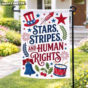 Stars Stripes And Human Rights Anti Trump 4th Of July Flag (3)