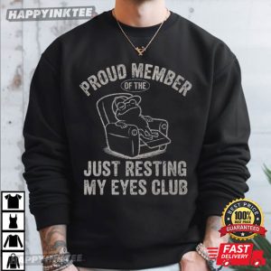 Proud Member Of The Just Resting My Eyes Club Funny Frog T Shirt (1)