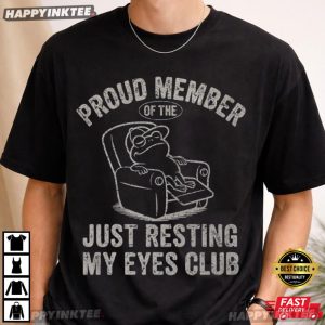 Proud Member Of The Just Resting My Eyes Club Funny Frog T Shirt (3)