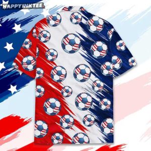 American Flag Ball Summer Beach Patriotic Soccer Hawaiian Shirt (4)